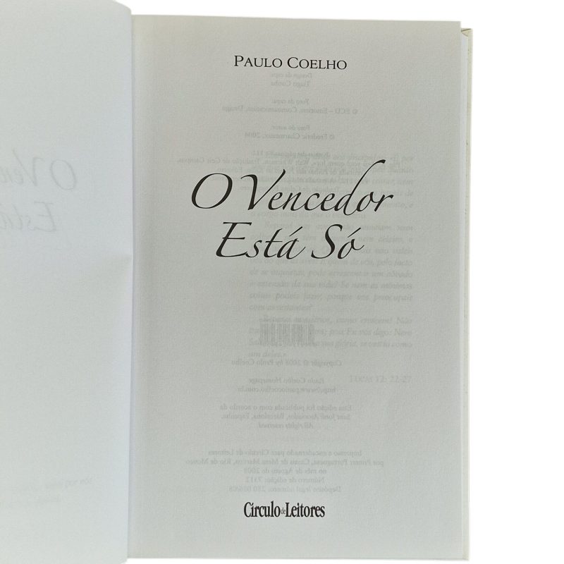 O Vencedor Está Só – Paulo Coelho (2008)