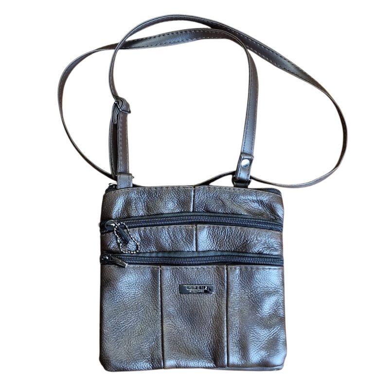 Mala Lorenz em pele sintética com múltiplos bolsos