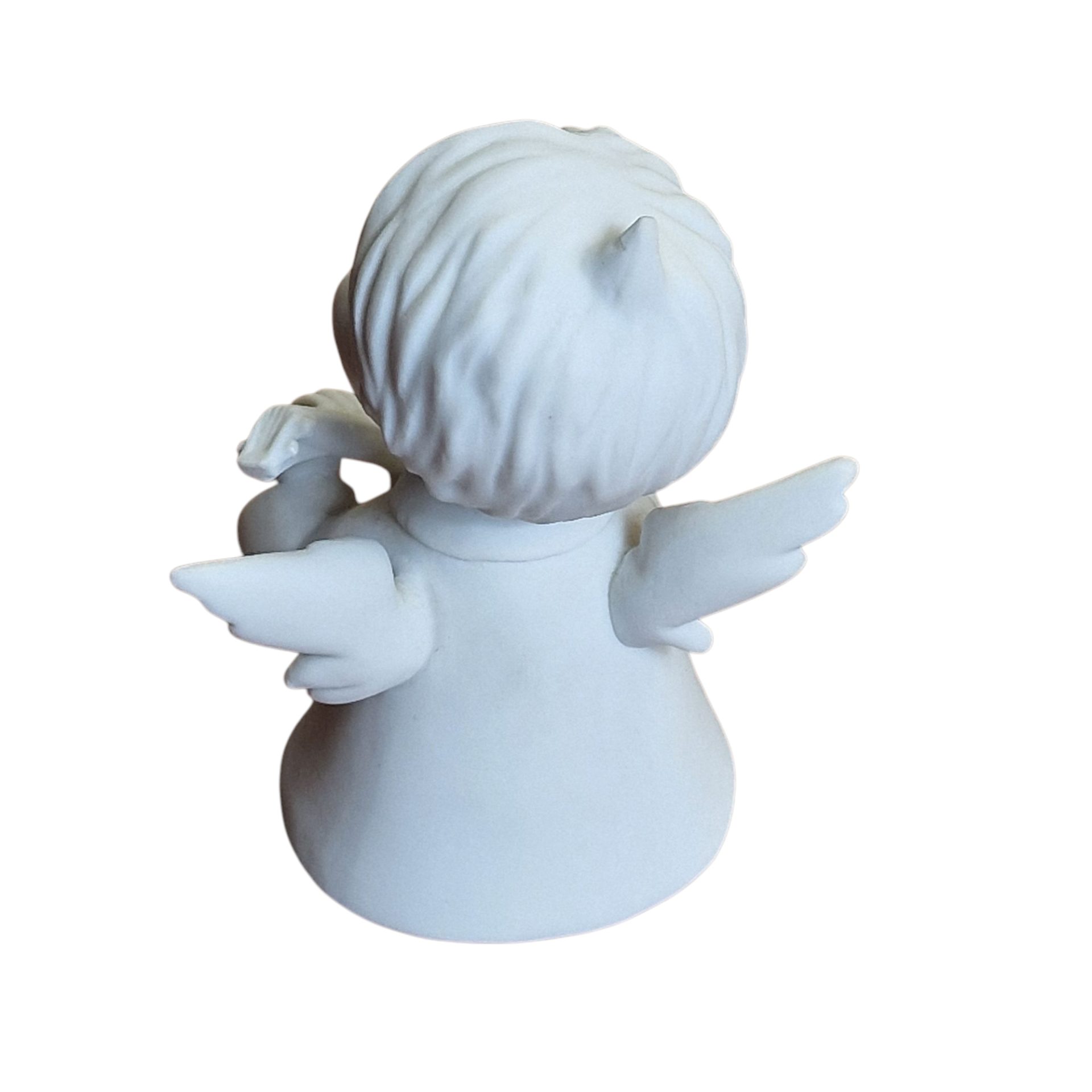 Anjo maroto em biscuit com bandolim - Vista Alegre