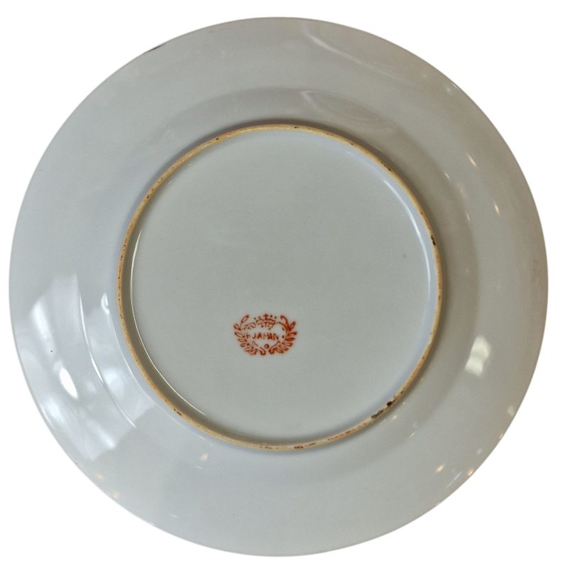 Conjunto de chá japonês com decoração oriental e gueixa em lithophane