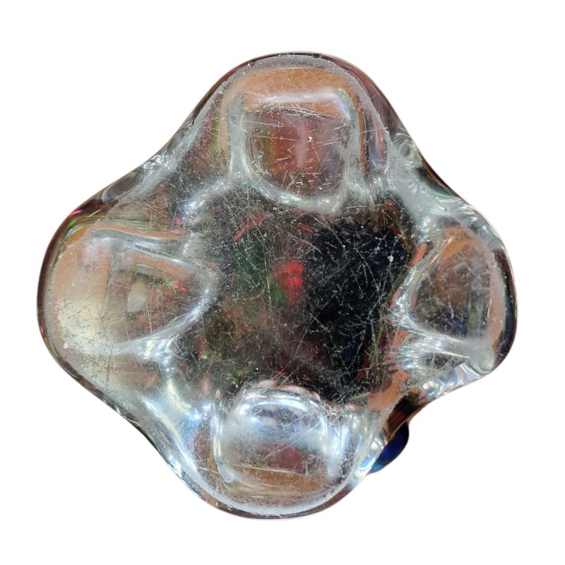 Jarra policromada de vidro artístico