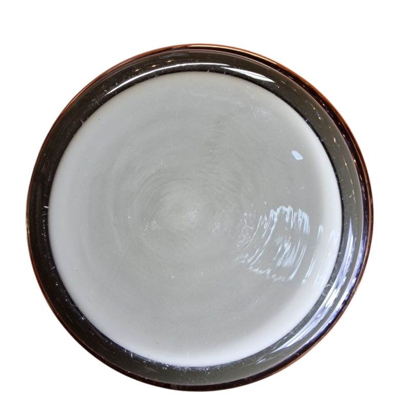 Pote cerâmico decorativo com tampa – motivos neoclássicos