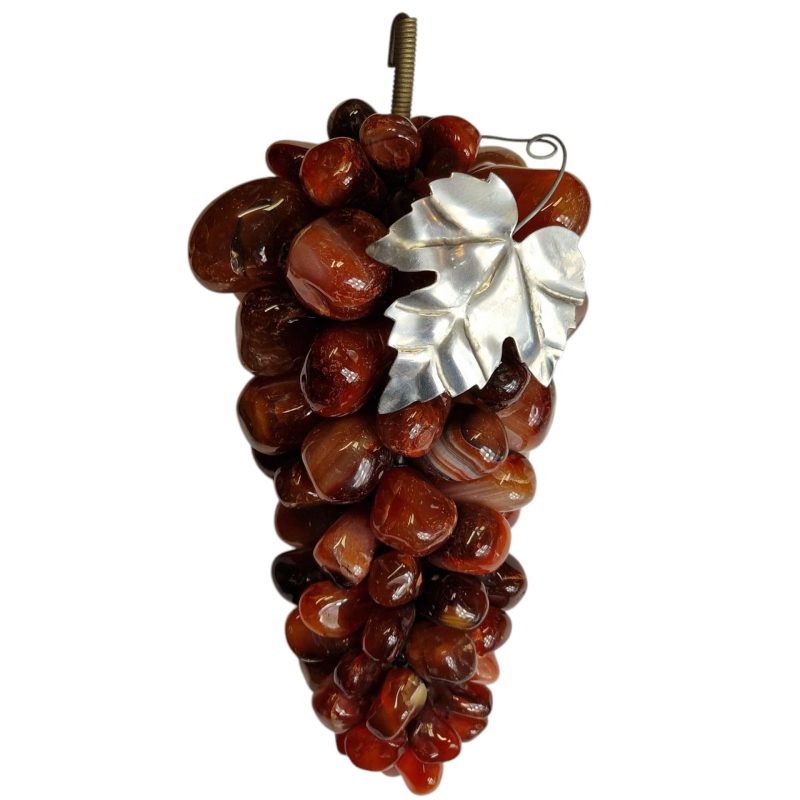 Cacho de uvas em cornalina