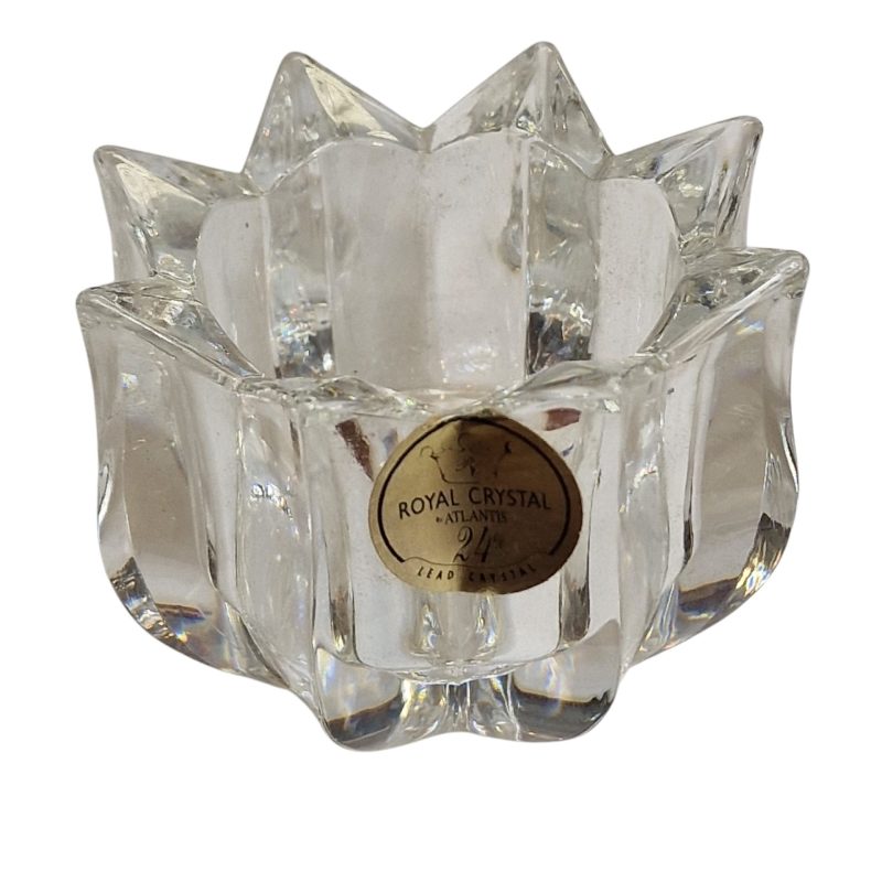 Castiçal Royal Crystal da Atlantis – 24% Cristal de Chumbo