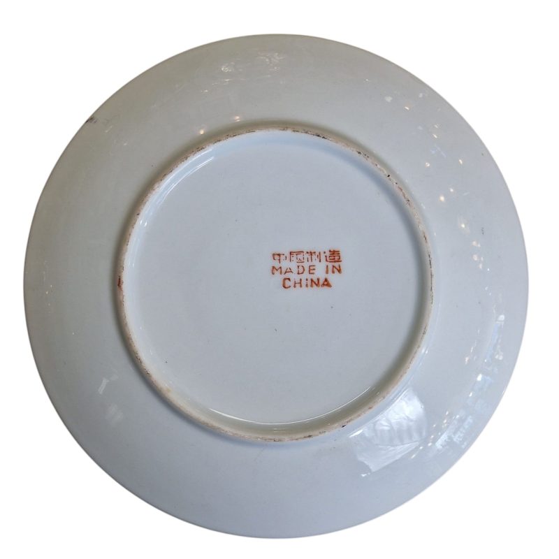 Conjunto de Chá Chinês "Made in China" com Decoração Floral Multicolorida