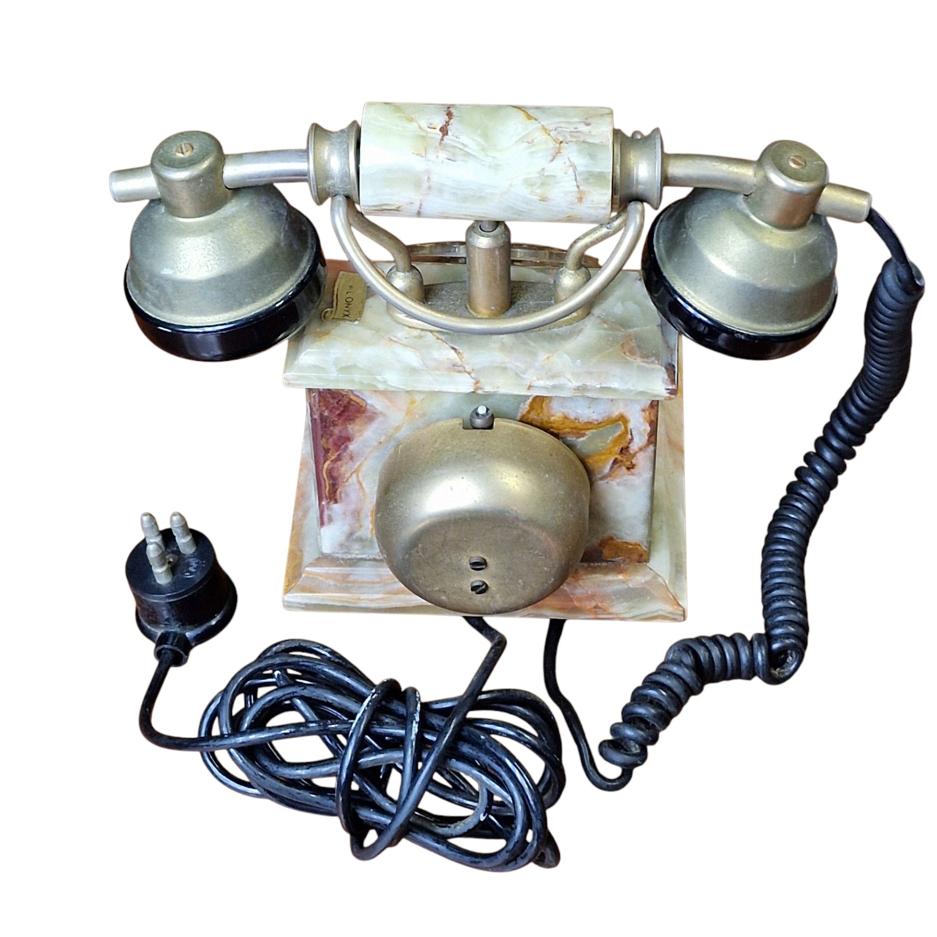Telefone de disco em mármore ônix – FATAP, Made in Italy