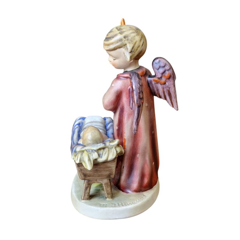 Escultura de anjo com bebé – W. Goebel, Alemanha (1948)