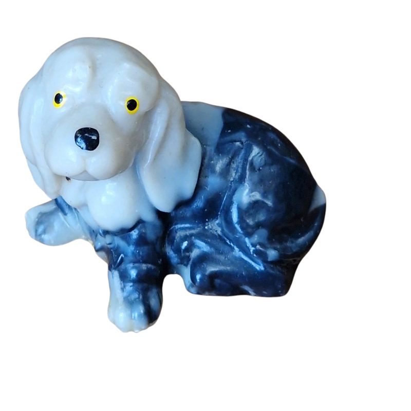 Figura de cão em resina – Miniatura decorativa