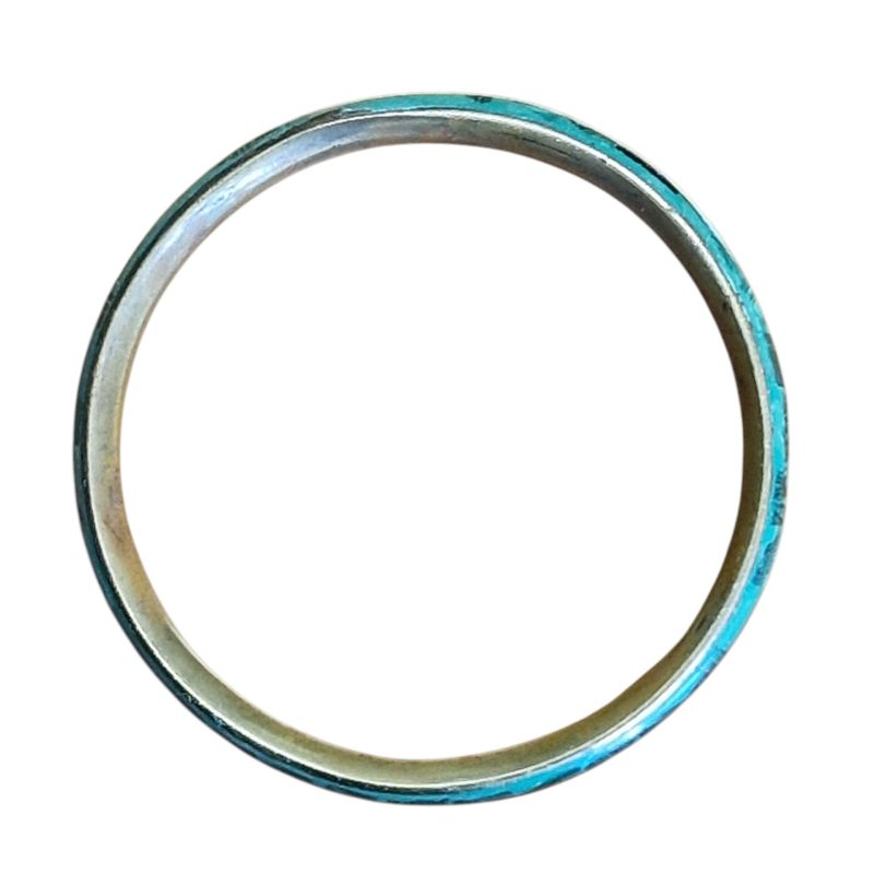 Pulseira em malaquite e metal