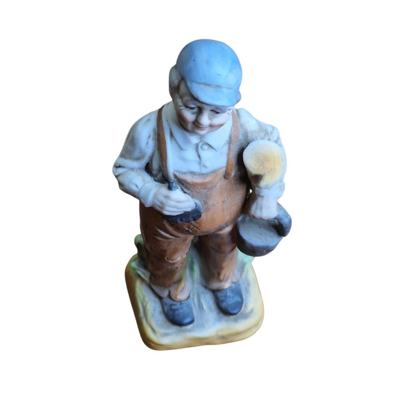 Estatueta de pintor em cerâmica – Japão