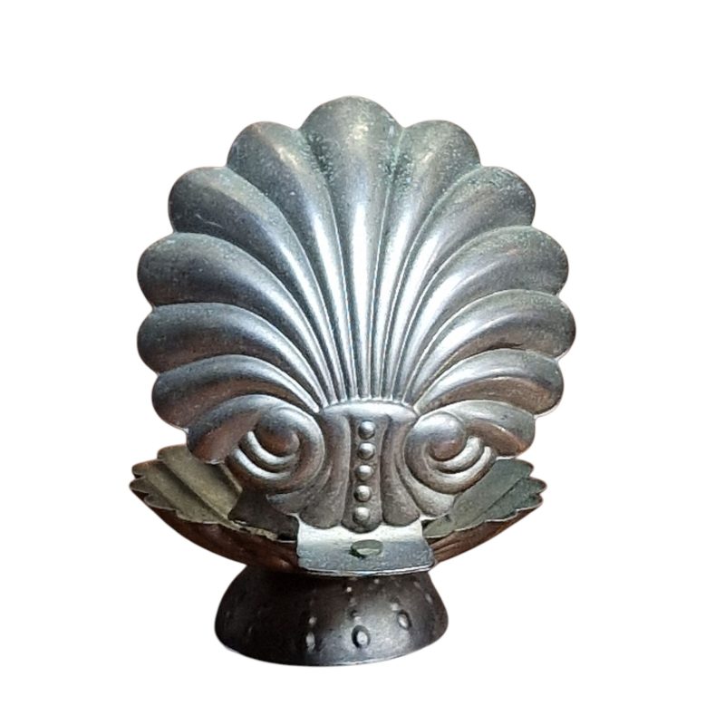 Oratório Miniatura de Nossa Senhora de Fátima em Concha de Metal