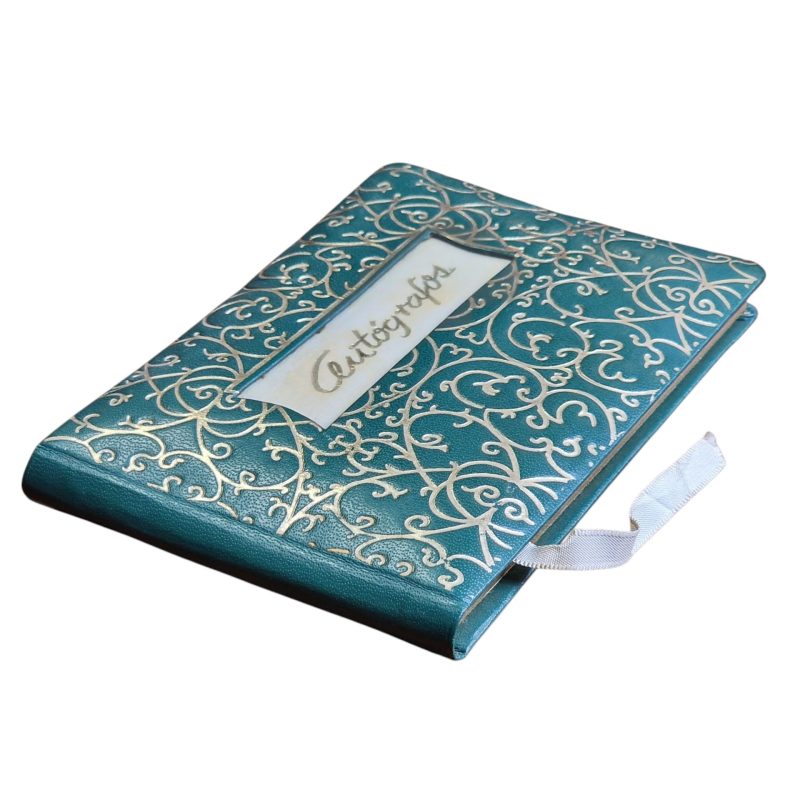 Caderno de Autógrafos com Capa Ornamental Verde