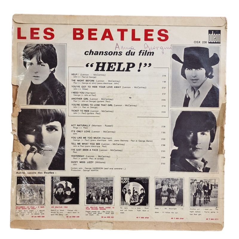 Les Beatles - Chansons du filme "Help!" (1965)