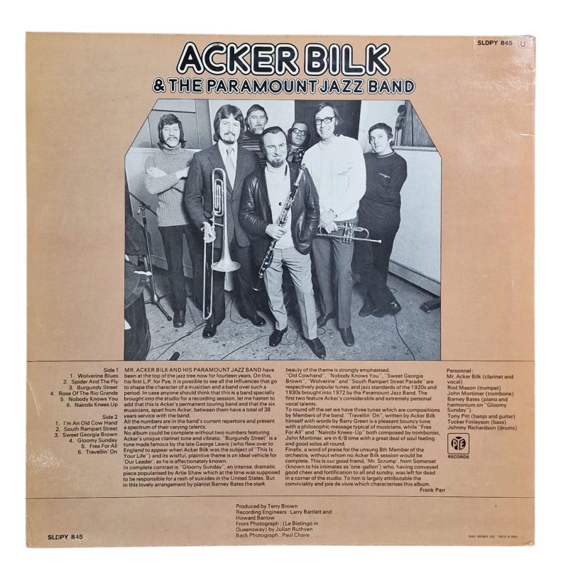 Acker Pie - Acker Bilk & The Paramount Jazz Band (1972)