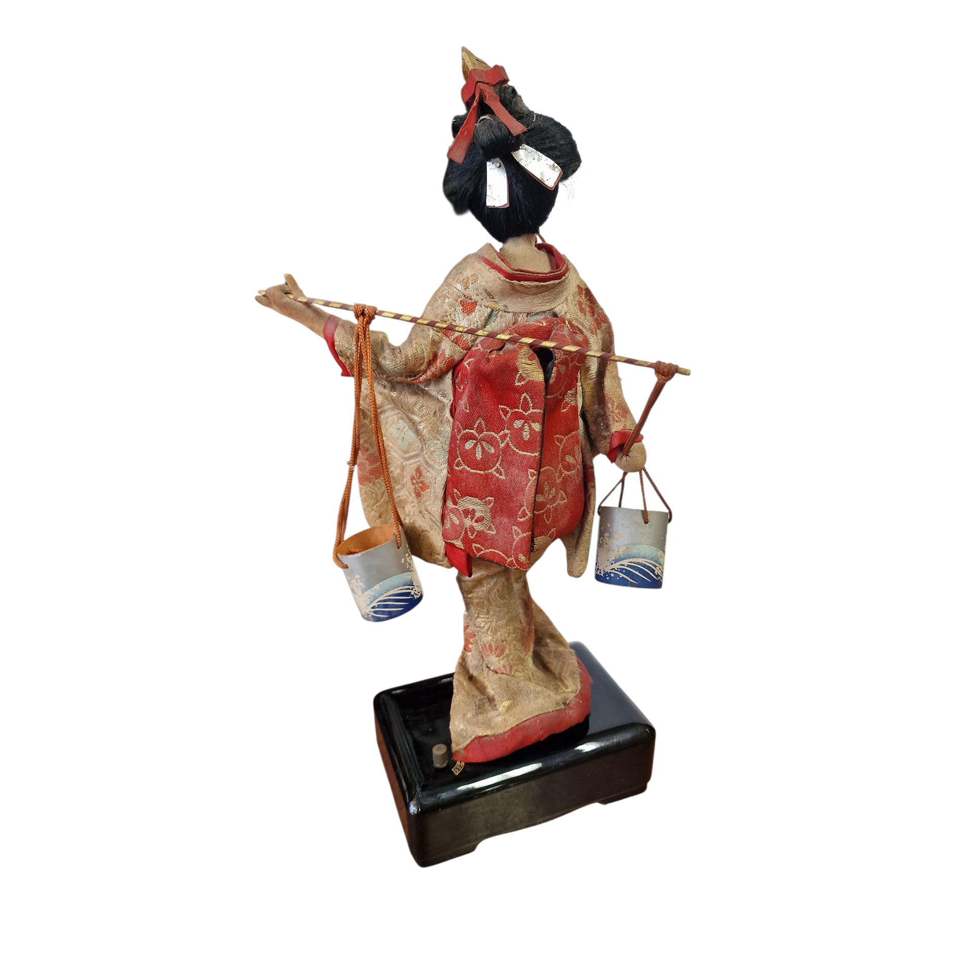 Caixa de Música Japonesa com Boneca em Kimono Tradicional – Made in Japan