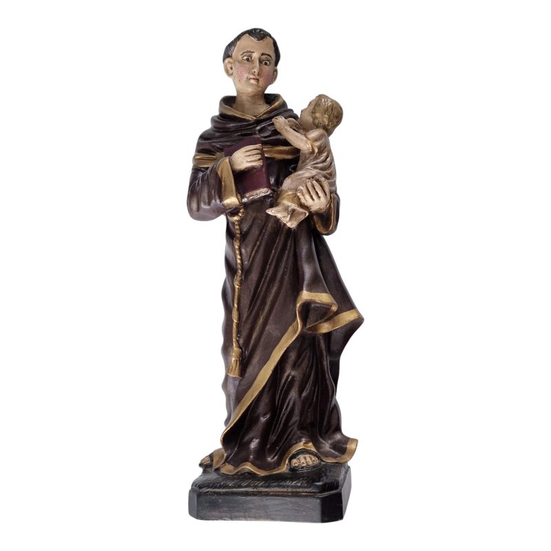 Santo António com o Menino Jesus em Marfinite Policromado – 40 cm