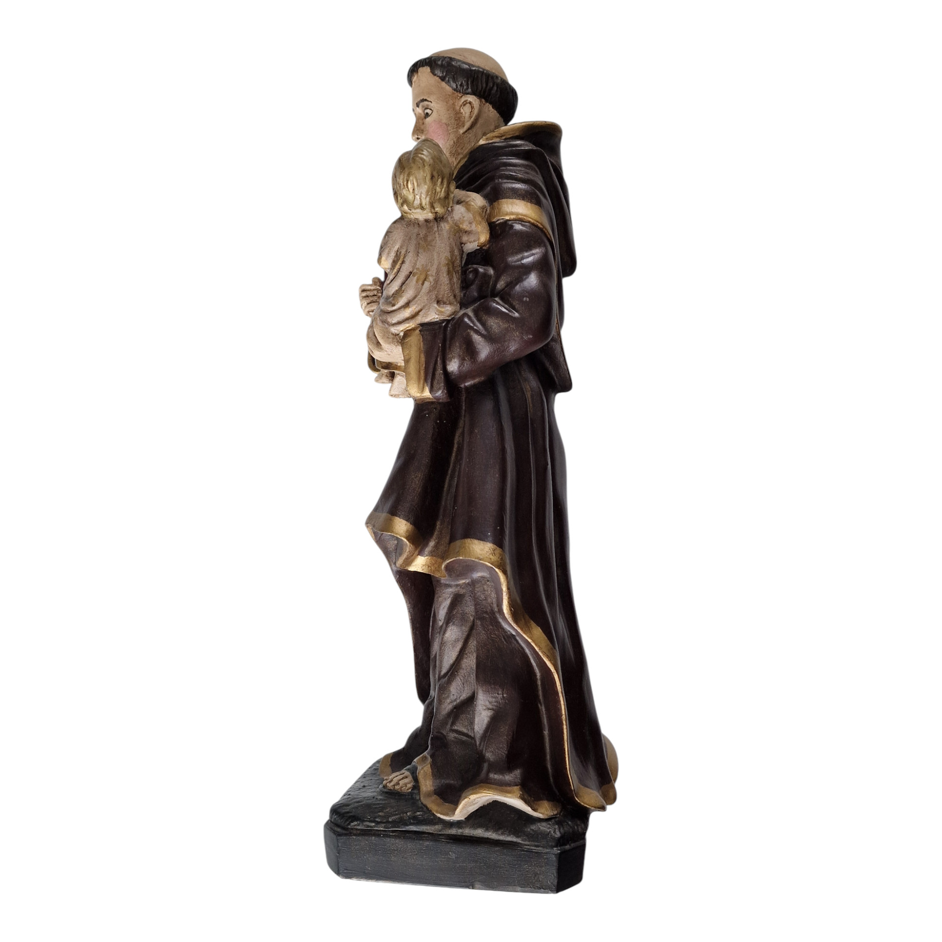 Santo António com o Menino Jesus em Marfinite Policromado – 40 cm