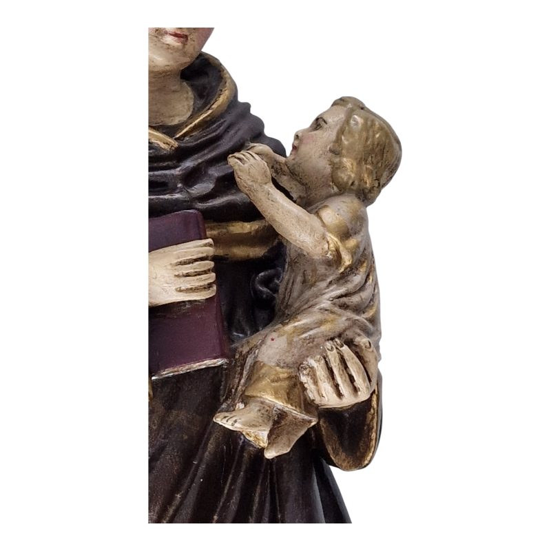 Santo António com o Menino Jesus em Marfinite Policromado – 40 cm