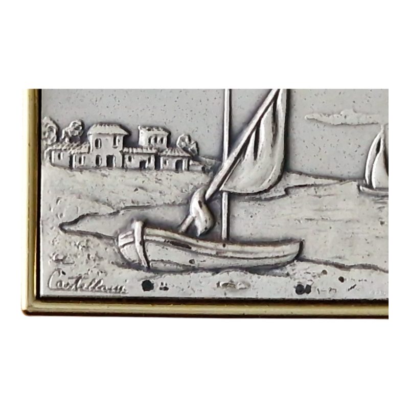 Quadro "Borgo di Case" – Acca Argenti, Itália – Prata 925