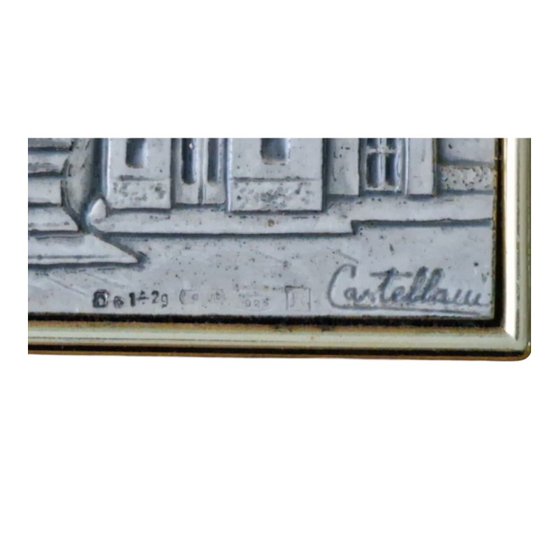 Quadro “Borghetto di Case” – Acca Argenti, Itália – Prata 925