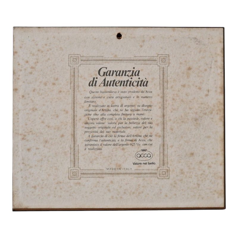 Quadro “Borghetto di Case” – Acca Argenti, Itália – Prata 925