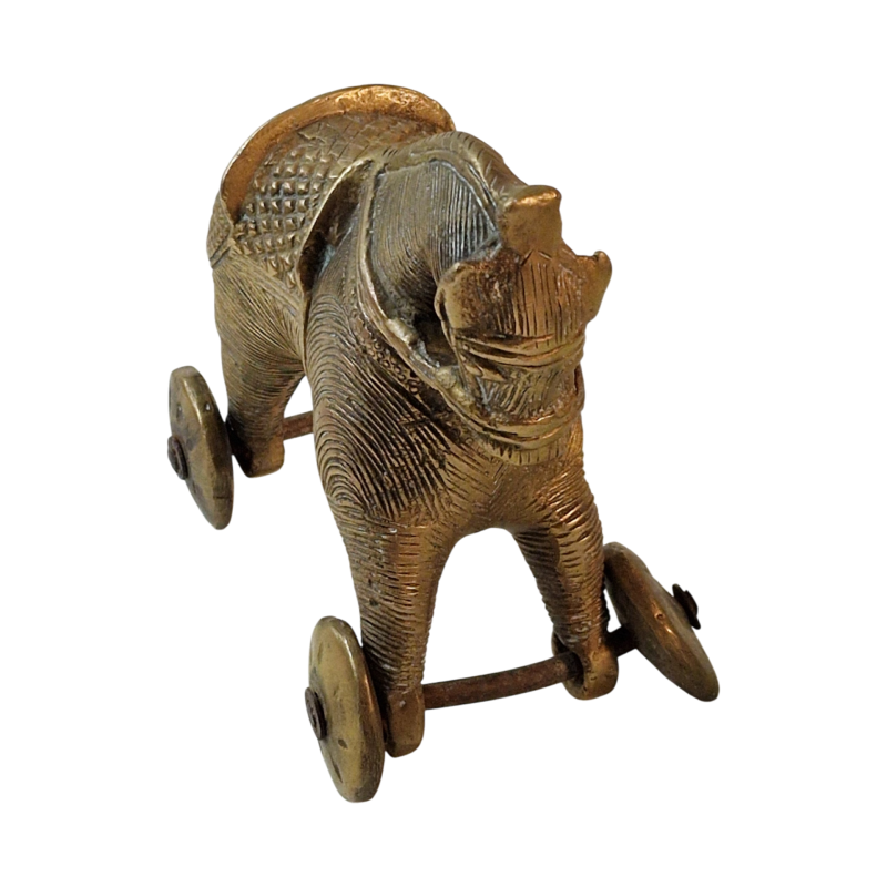 Cavalo de Bronze Tradicional Indiano "Khilauna Ghoda" – Rajastão – Meados do Século XX
