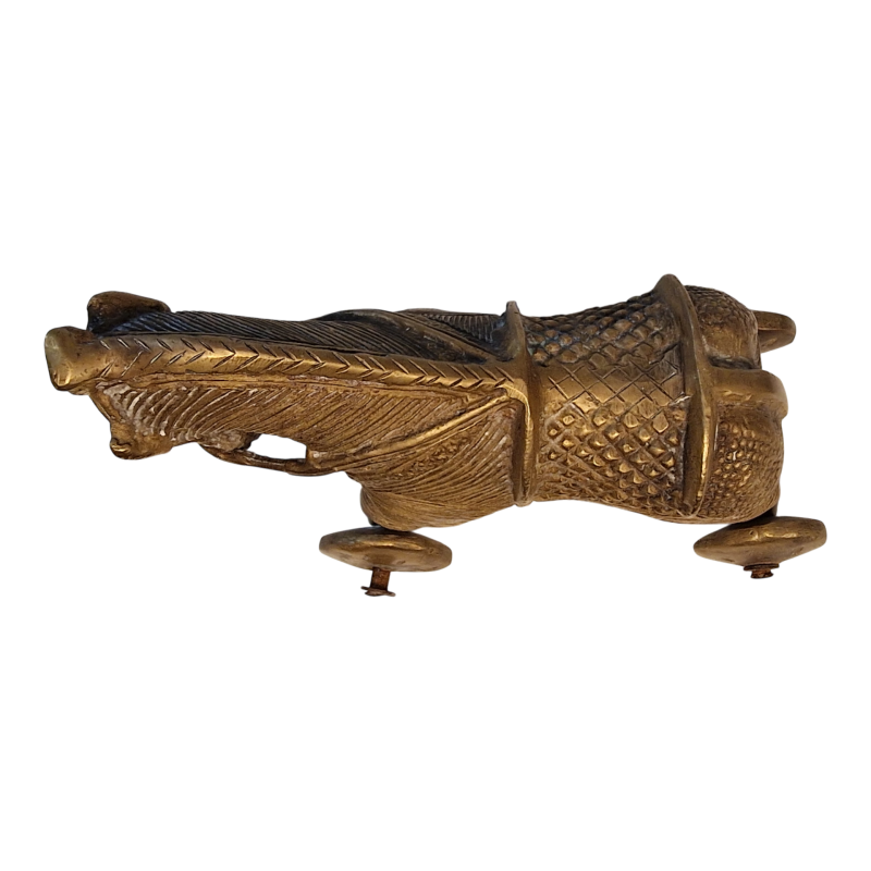 Cavalo de Bronze Tradicional Indiano "Khilauna Ghoda" – Rajastão – Meados do Século XX