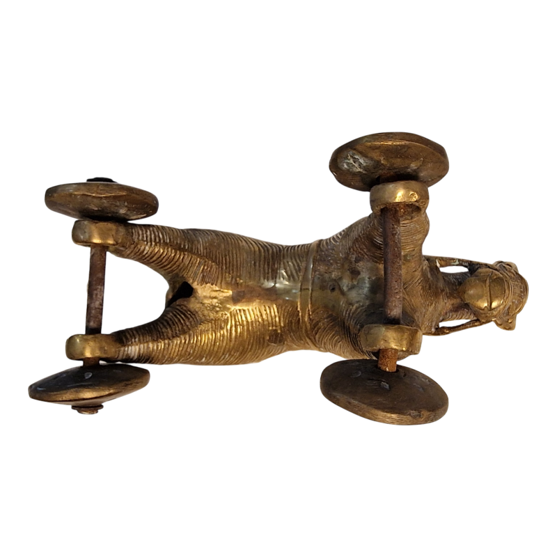 Cavalo de Bronze Tradicional Indiano "Khilauna Ghoda" – Rajastão – Meados do Século XX