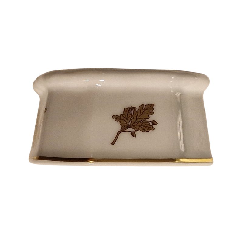 Saleiro “Yacht Amelia” – Oficina Real – Porcelana branca – 9,5 × 7,5 cm – Edição limitada (Museu da Marinha)
