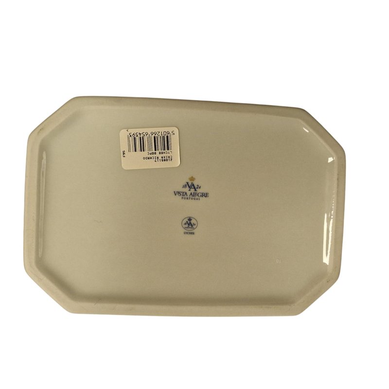 Caixa “Ricardo” – Coleção Lychee – Vista Alegre – Porcelana branca de alto brilho – 18,5 × 13 × 9 cm