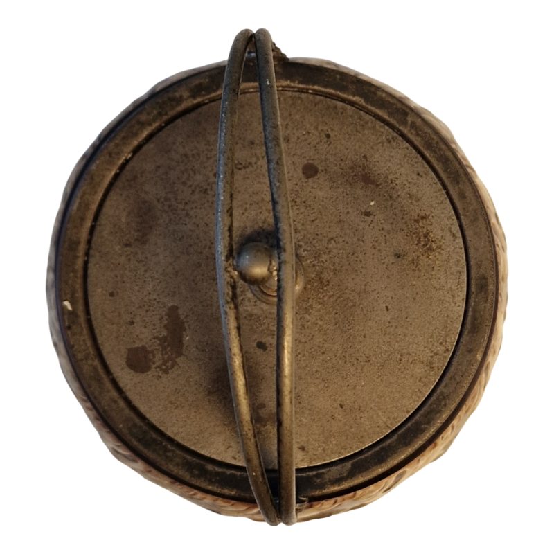 Biscoiteiro Vitoriano em Stoneware Esmaltado – Provável Inglaterra ou Alemanha (c.1880–1910)
